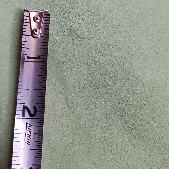 Vintage Express MCM Large Tote Light Green Suede Shoulder Bag - Picture 3 of 14